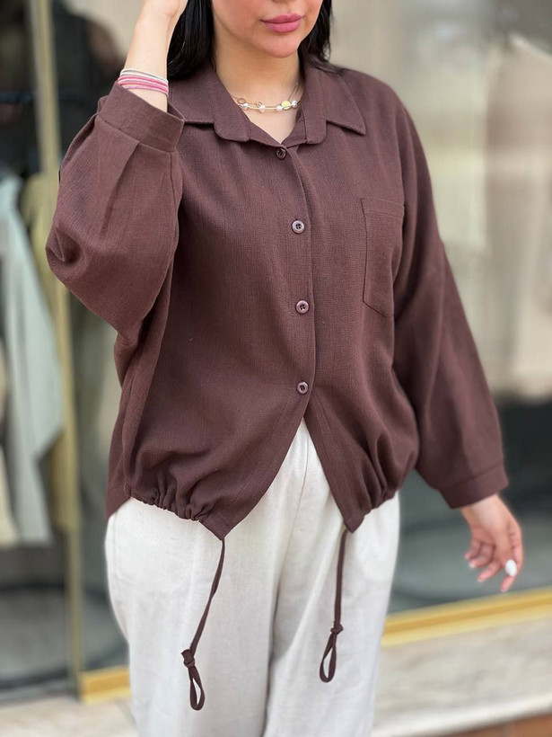 تونیک مانتو کنفی زنانه خنک تابستانی