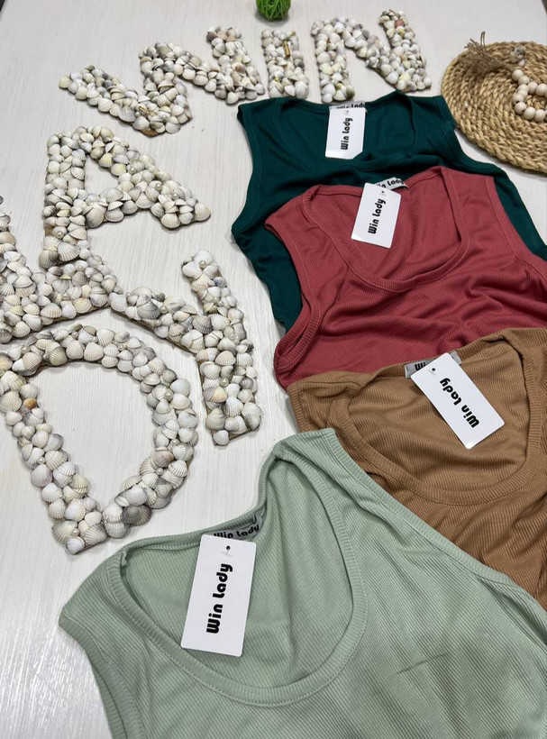 تاپ حلقه ای زنانه رنگ سبز و نسکافه ای