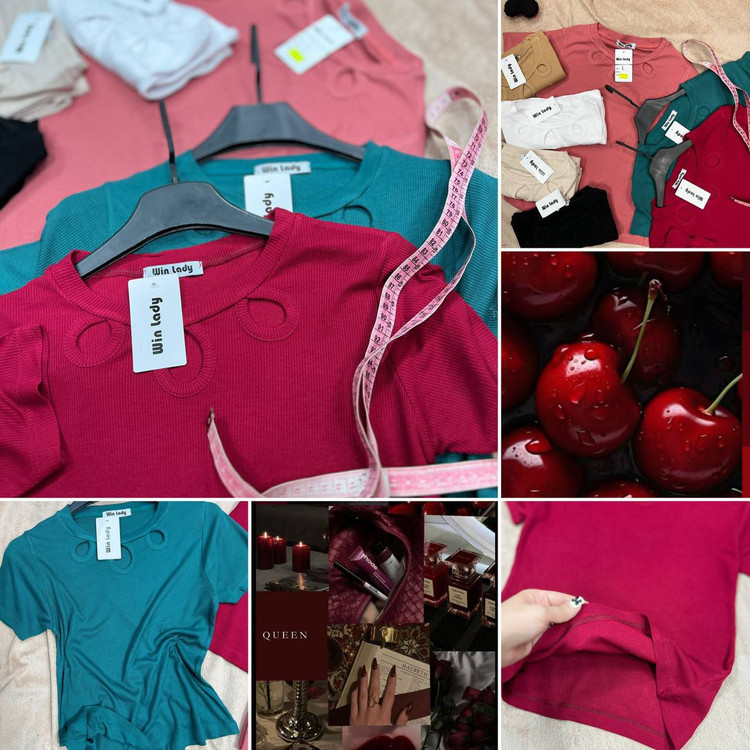 بلوز زنانه فانریپ صابونی استین کوتاه