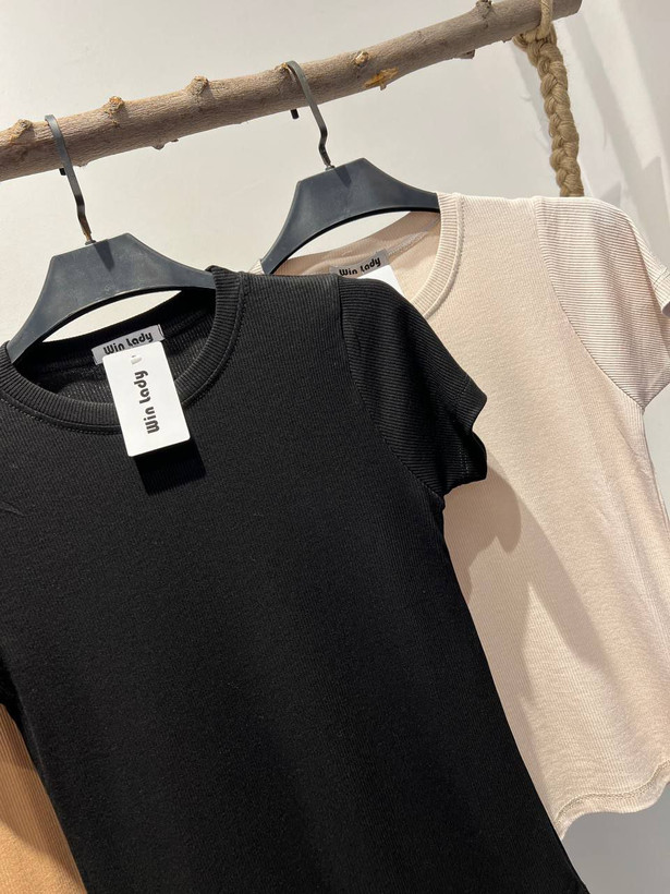 بلوز زنانه آستین کوتاه فانریپ با کشسانی بالا