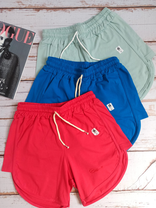 شورتک زنانه بغل هلال نخ پنبه رنگ سرخابی