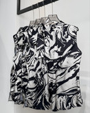 تاپ ساتن زنانه مناسب مهمانی استین حلقه ای