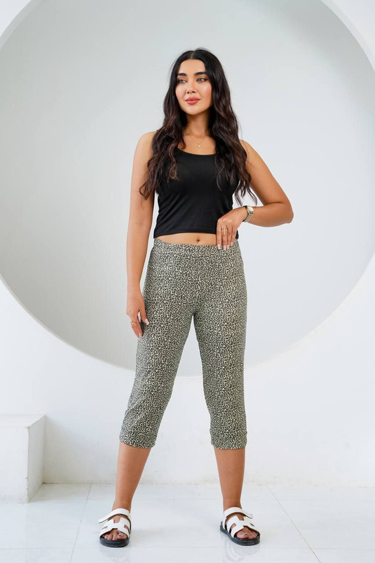 شلوارک طرح پلنگی زنانه