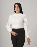 شومیز کراپ زنانه مناسب مهمانی
