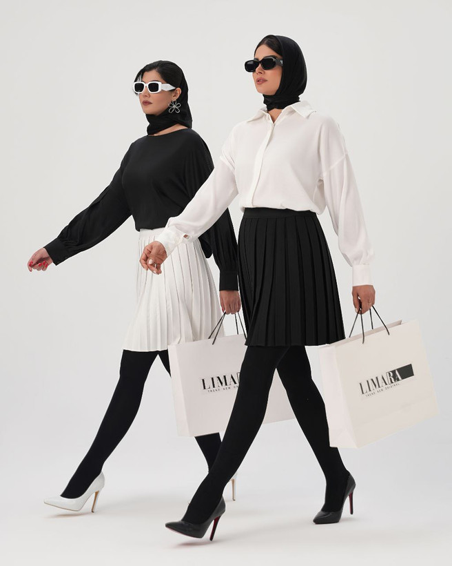 دامن پلیسه مازارتی کوتاه زنانه و دخترانه