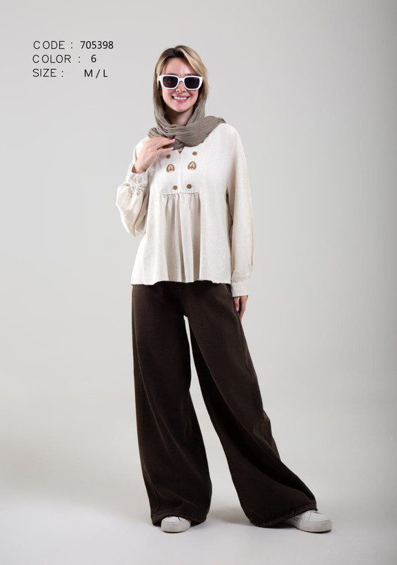 تو نیک زنانه گلدوزی شده