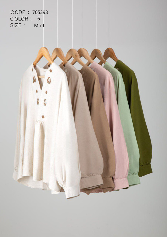 مانتو جلو بسته زنانه لینن