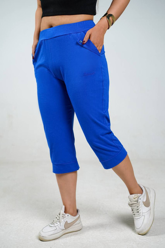 شلوارک خانگی پنبه ای زنانه زیر زانو