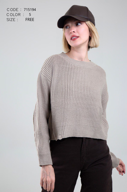 کراپ بافت زنانه زاپدار