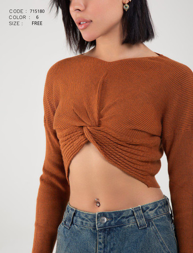 کراپ گره ای بافت زنانه