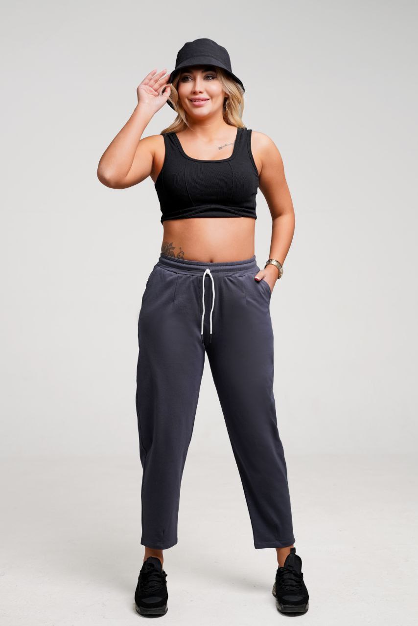 شلوار راحتی مام زنانه پنبه ای